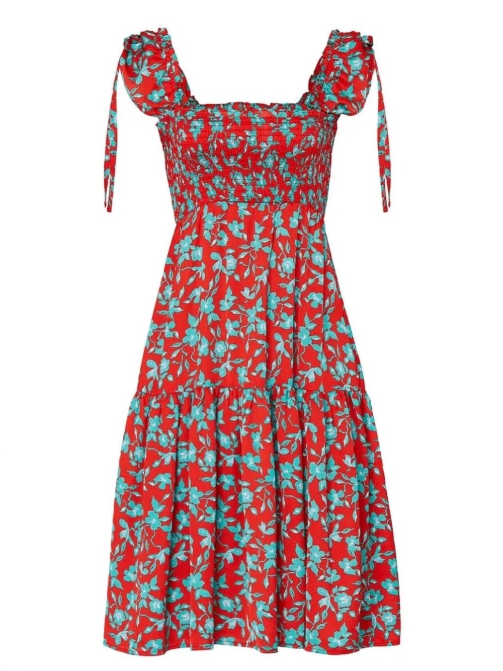 Love Whit, by Whitney Port Red Floral Printed Dress